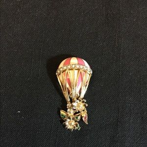 Butler Enamel and Rhinestone Brooch